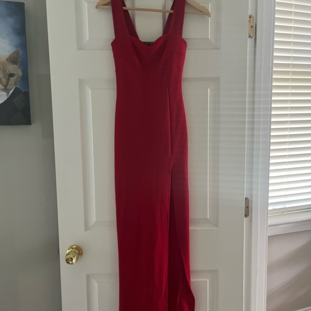 Nasty Gal Strapless Scarlet Gown